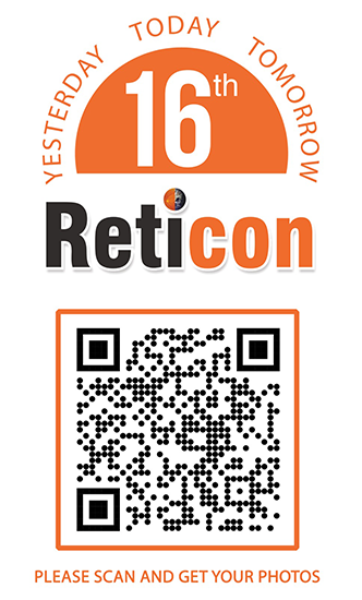 Scan QR code to get your RETICON photos